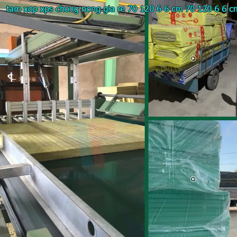 Kích thước tấm xốp XPS chống nóng giá rẻ 70*120*6.6 cm: 70*120*6.6 cm