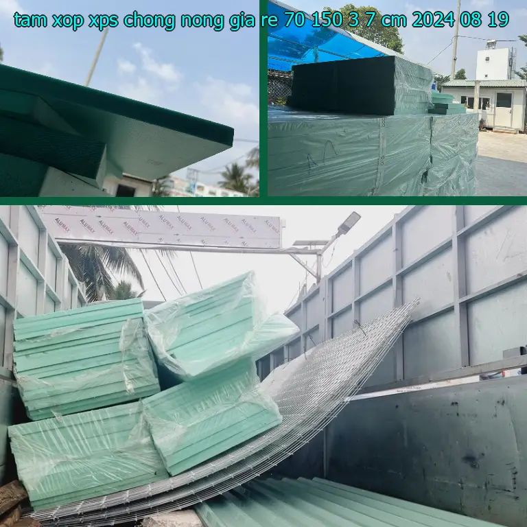 Ngày sản xuất tấm xốp XPS chống nóng giá rẻ 70*150*3.7 cm: 2024-08-19 Ngày sản xuất tấm xốp XPS chống nóng giá rẻ 70*150*3.7 cm: 2024-08-19