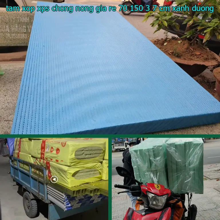Màu sắc tấm xốp XPS chống nóng giá rẻ 70*150*3.7 cm: Xanh dương Màu sắc tấm xốp XPS chống nóng giá rẻ 70*150*3.7 cm: Xanh dương