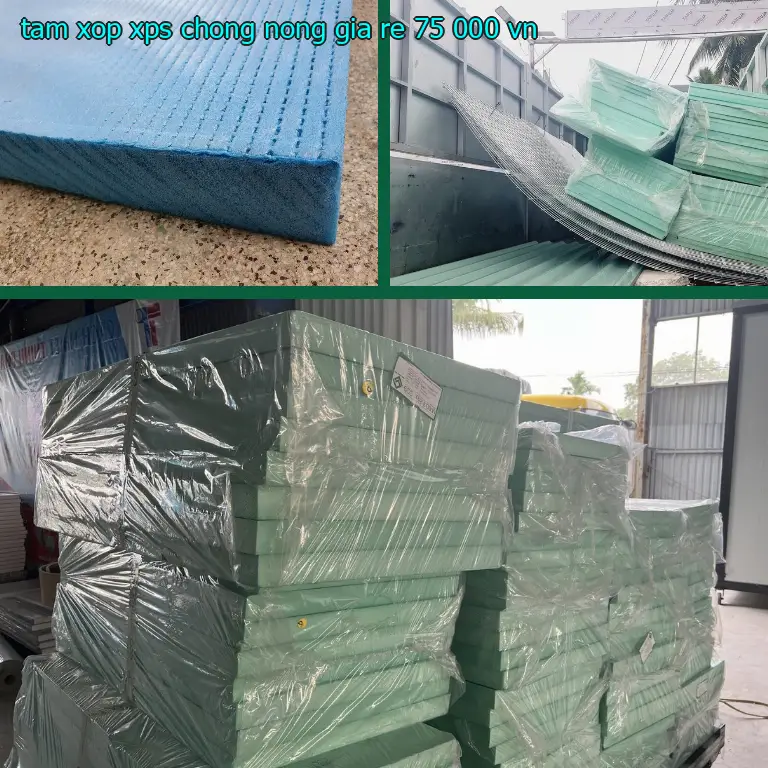 Xuất xứ tấm xốp XPS chống nóng giá rẻ 75.000₫: VN Xuất xứ tấm xốp XPS chống nóng giá rẻ 75.000₫: VN