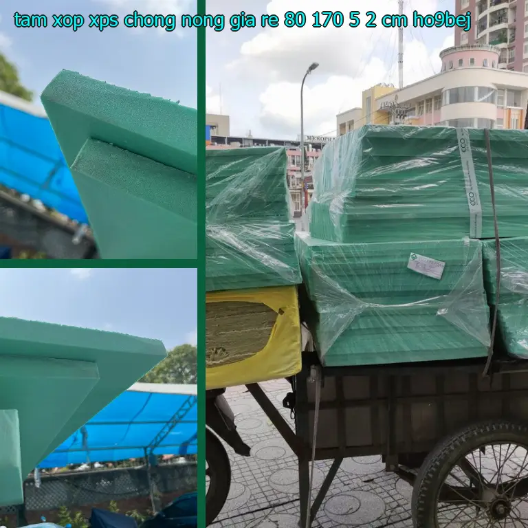 Model tấm xốp XPS chống nóng giá rẻ 80*170*5.2 cm: HO9BEJ