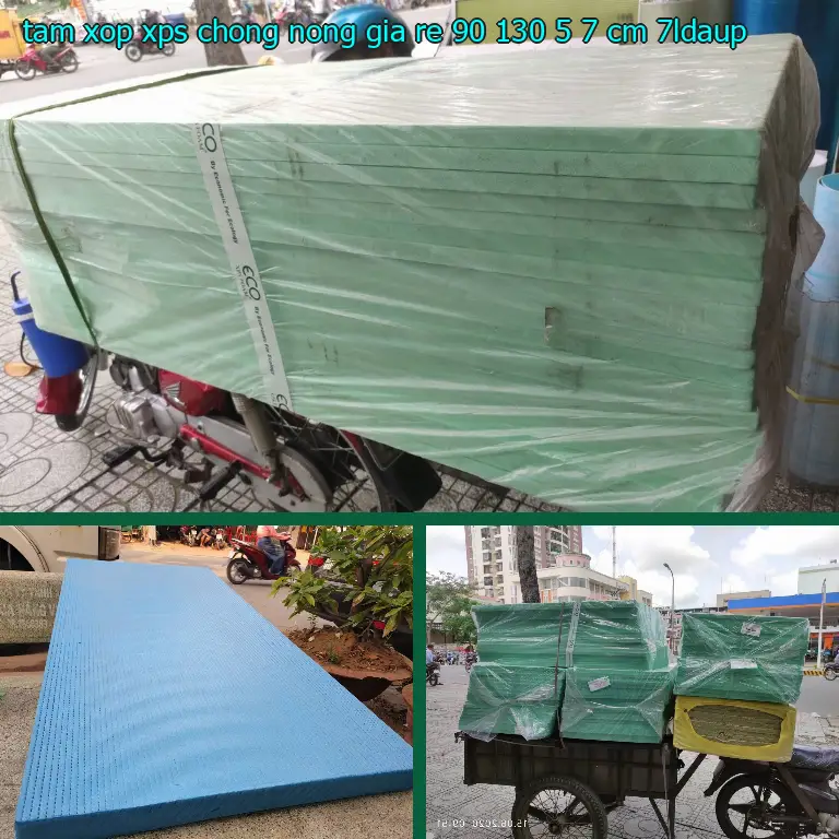 Model tấm xốp XPS chống nóng giá rẻ 90*130*5.7 cm: 7LDAUP