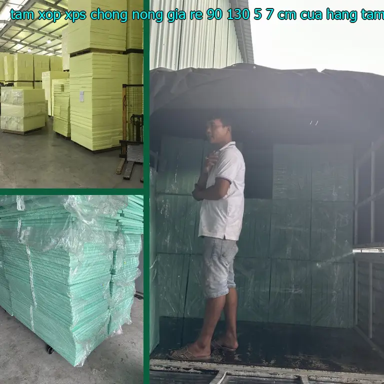 Nhà cung cấp tấm xốp XPS chống nóng giá rẻ 90*130*5.7 cm: Cửa hàng tấm xốp Mr.HẢI