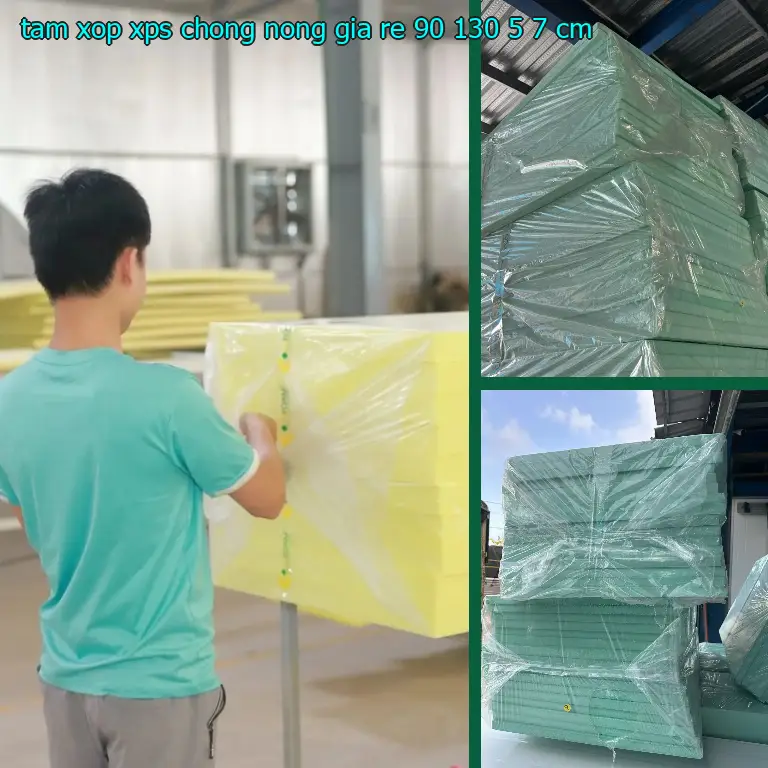 Tấm xốp XPS chống nóng giá rẻ 90*130*5.7 cm