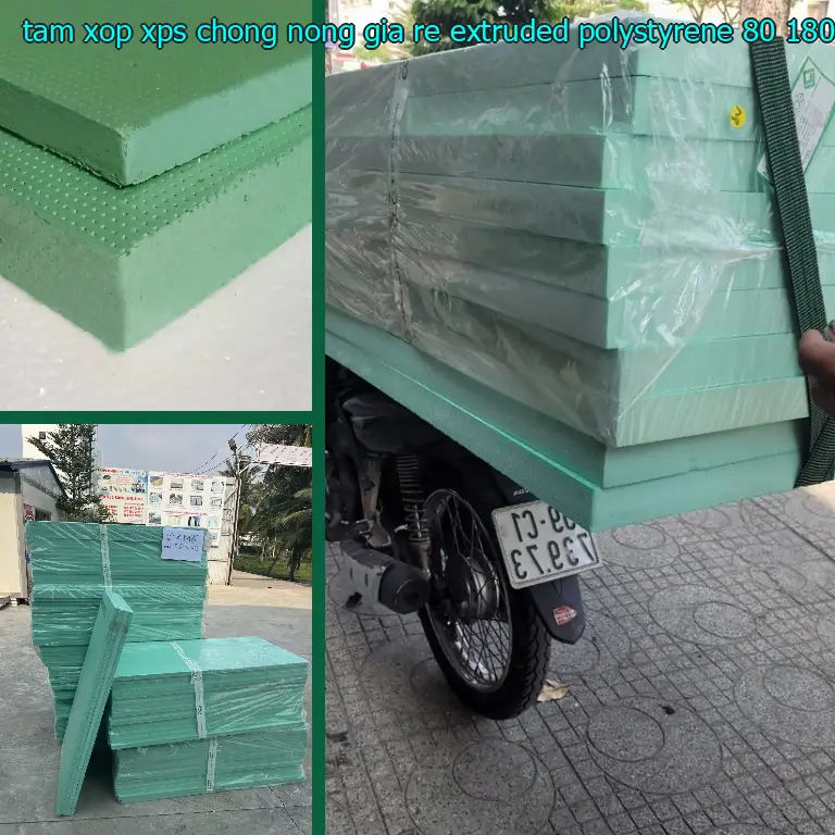 Kích thước tấm xốp XPS chống nóng giá rẻ Extruded Polystyrene: 80*180*6.2 cm Kích thước tấm xốp XPS chống nóng giá rẻ Extruded Polystyrene: 80*180*6.2 cm