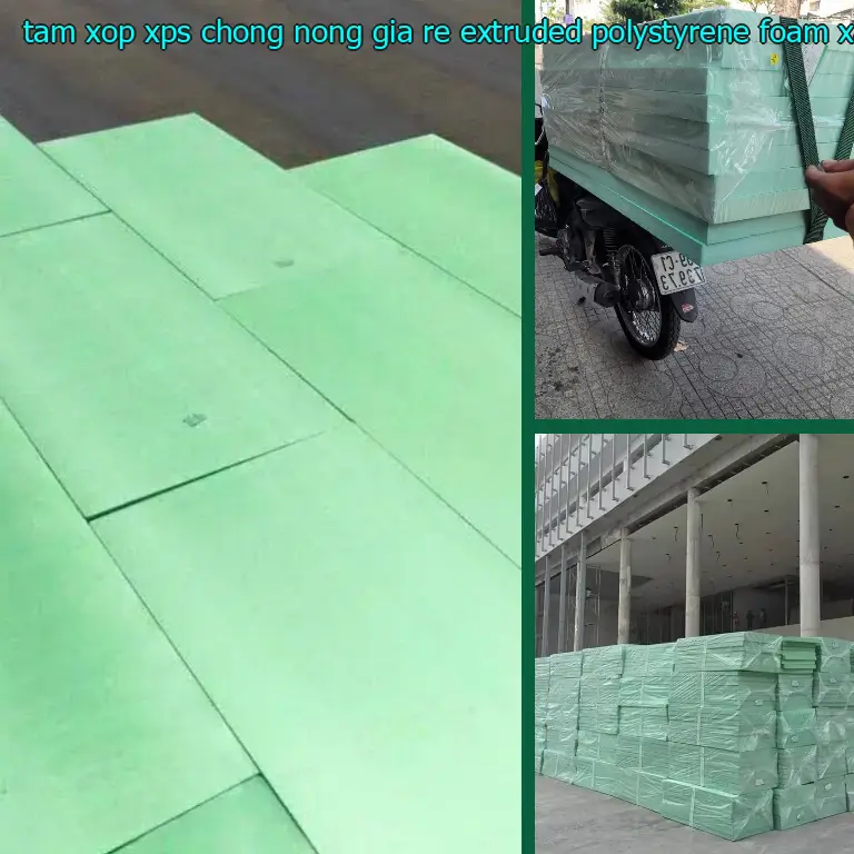 Màu sắc tấm xốp XPS chống nóng giá rẻ Extruded Polystyrene Foam: Xanh lá Màu sắc tấm xốp XPS chống nóng giá rẻ Extruded Polystyrene Foam: Xanh lá