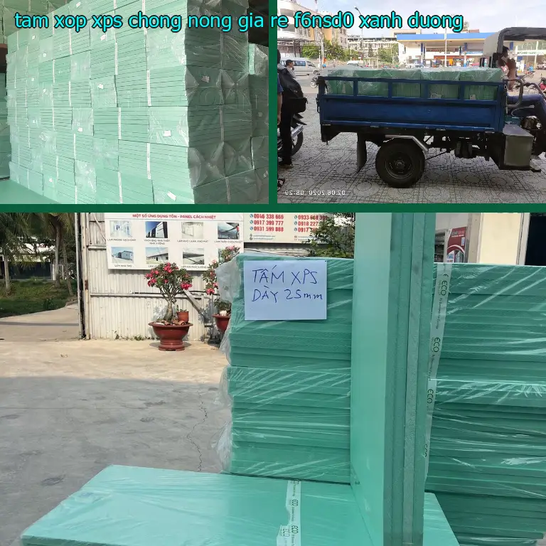 Màu sắc tấm xốp XPS chống nóng giá rẻ F6NSD0: Xanh dương Màu sắc tấm xốp XPS chống nóng giá rẻ F6NSD0: Xanh dương