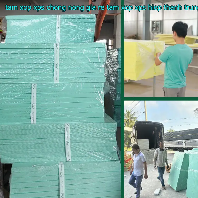 Xuất xứ tấm xốp XPS chống nóng giá rẻ Tấm xốp XPS Hiệp Thành: Trung Quốc