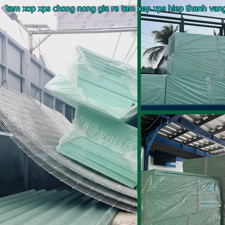 Màu sắc tấm xốp XPS chống nóng giá rẻ Tấm xốp XPS Hiệp Thành: Vàng