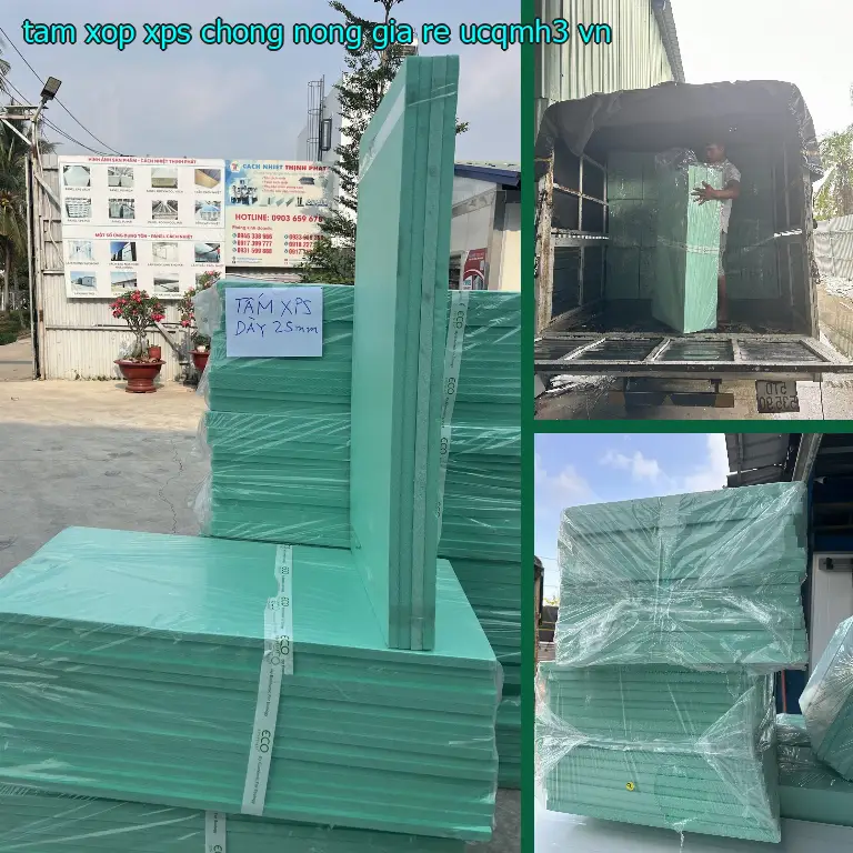 Xuất xứ tấm xốp XPS chống nóng giá rẻ UCQMH3: VN