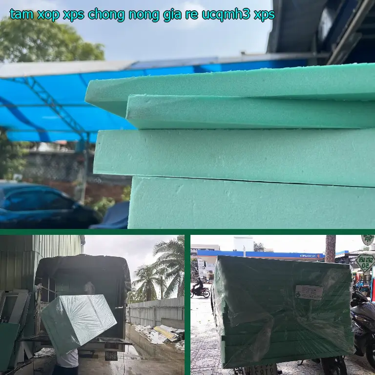 Chất liệu tấm xốp XPS chống nóng giá rẻ UCQMH3: XPS