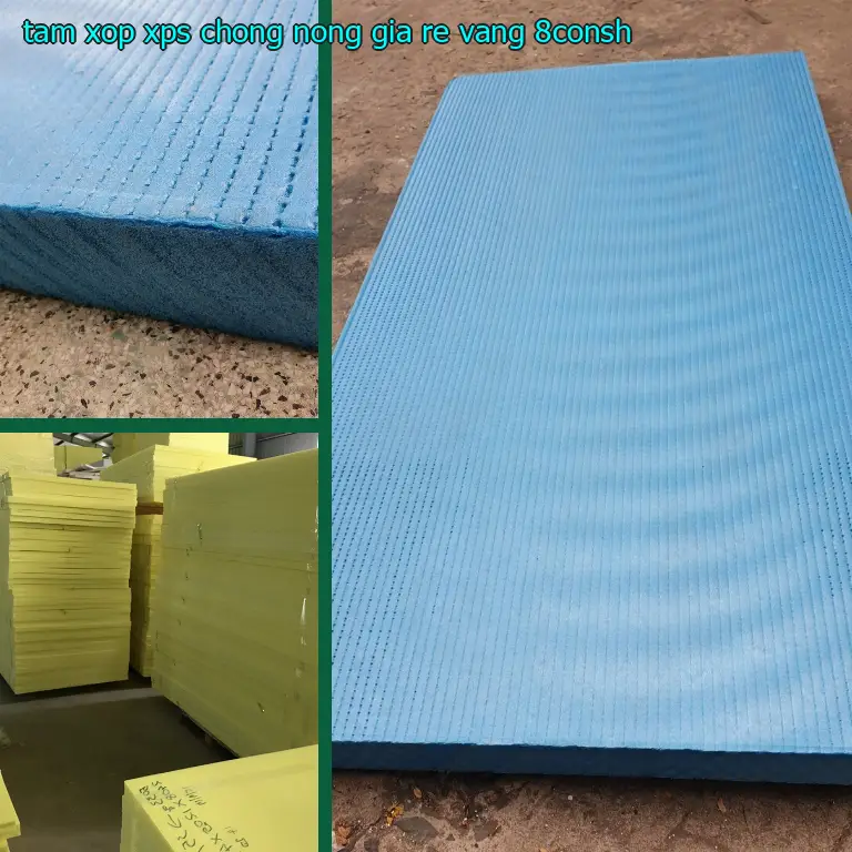 Model tấm xốp XPS chống nóng giá rẻ Vàng: 8CONSH
