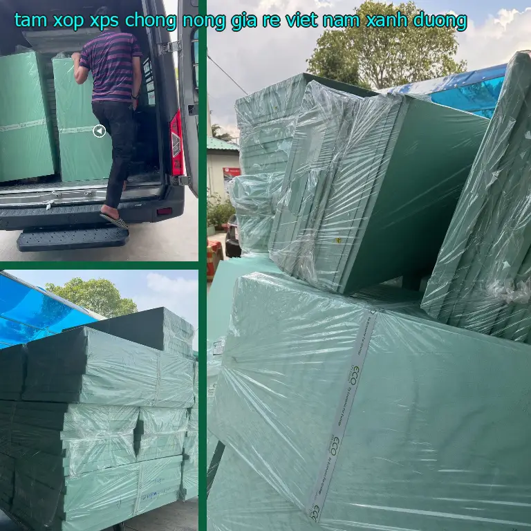 Màu sắc tấm xốp XPS chống nóng giá rẻ Việt Nam: Xanh dương Màu sắc tấm xốp XPS chống nóng giá rẻ Việt Nam: Xanh dương
