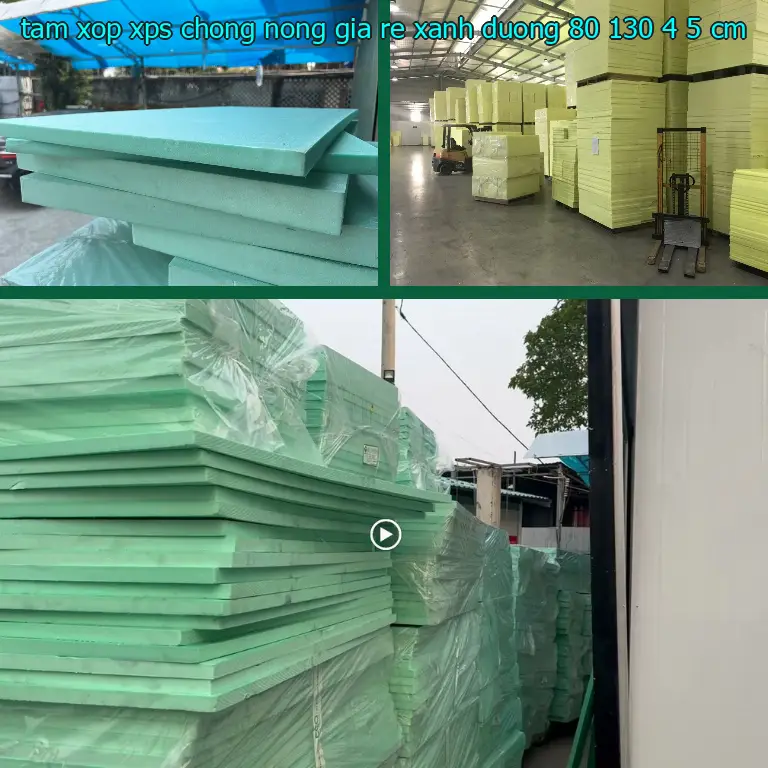 Kích thước tấm xốp XPS chống nóng giá rẻ Xanh dương: 80*130*4.5 cm Kích thước tấm xốp XPS chống nóng giá rẻ Xanh dương: 80*130*4.5 cm