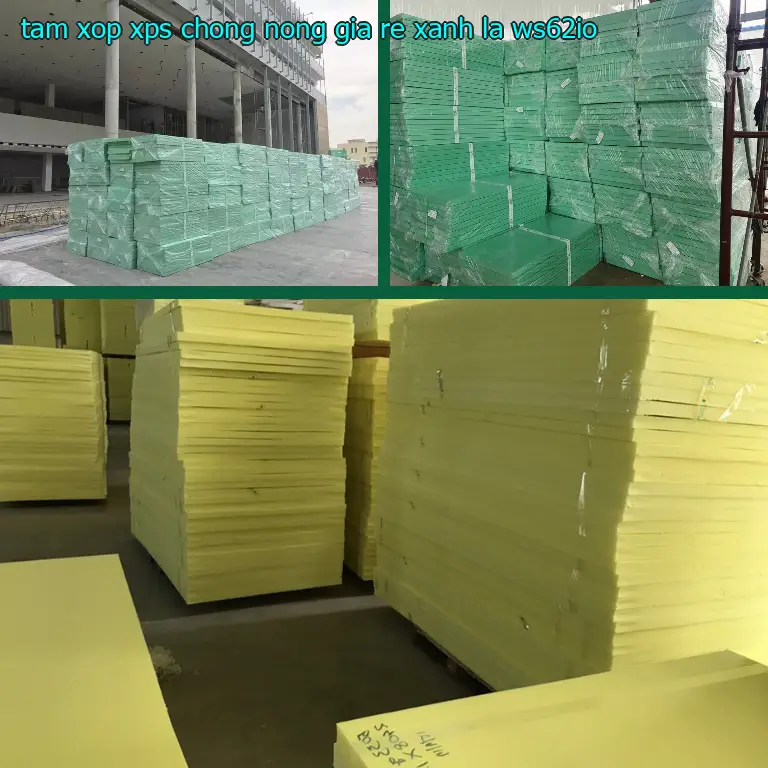 Model tấm xốp XPS chống nóng giá rẻ Xanh lá: WS62IO Model tấm xốp XPS chống nóng giá rẻ Xanh lá: WS62IO