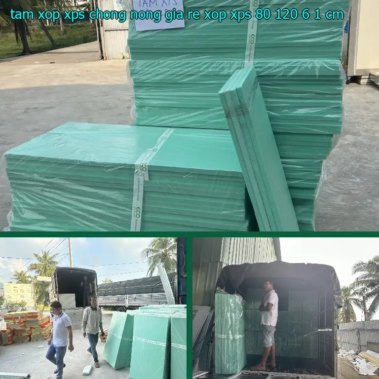 Kích thước tấm xốp XPS chống nóng giá rẻ Xốp XPS: 80*120*6.1 cm Kích thước tấm xốp XPS chống nóng giá rẻ Xốp XPS: 80*120*6.1 cm