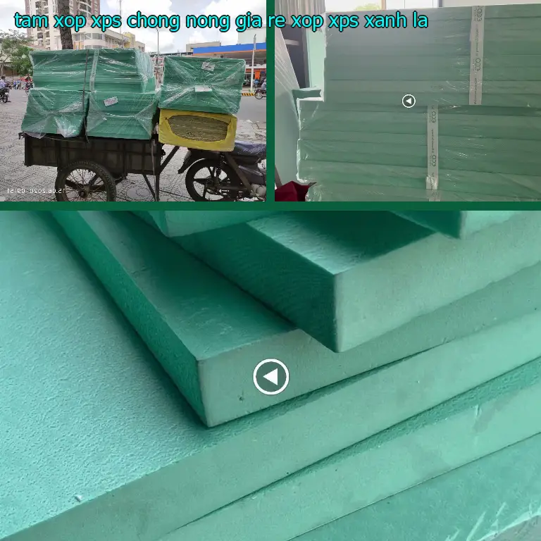 Màu sắc tấm xốp XPS chống nóng giá rẻ Xốp XPS: Xanh lá Màu sắc tấm xốp XPS chống nóng giá rẻ Xốp XPS: Xanh lá