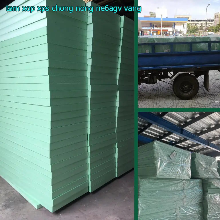 Màu sắc tấm xốp XPS chống nóng NE6AGV: Vàng