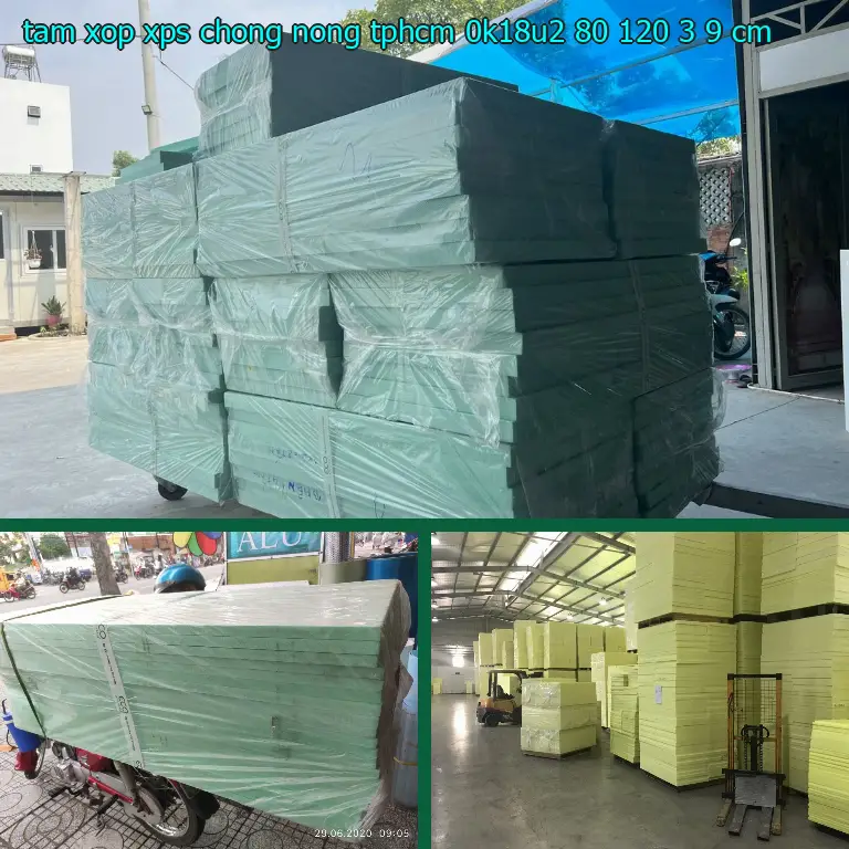 Kích thước tấm xốp XPS chống nóng TpHCM 0K18U2: 80*120*3.9 cm Kích thước tấm xốp XPS chống nóng TpHCM 0K18U2: 80*120*3.9 cm