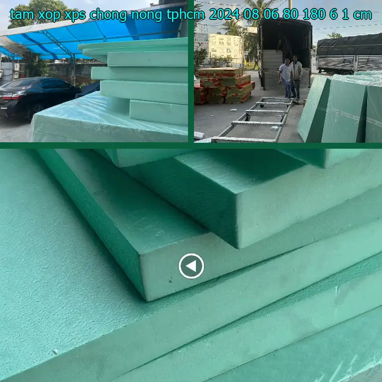 Kích thước tấm xốp XPS chống nóng TpHCM 2024-08-06: 80*180*6.1 cm Kích thước tấm xốp XPS chống nóng TpHCM 2024-08-06: 80*180*6.1 cm