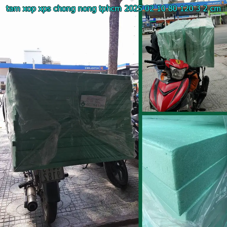 Kích thước tấm xốp XPS chống nóng TpHCM 2025-02-10: 80*120*3.2 cm