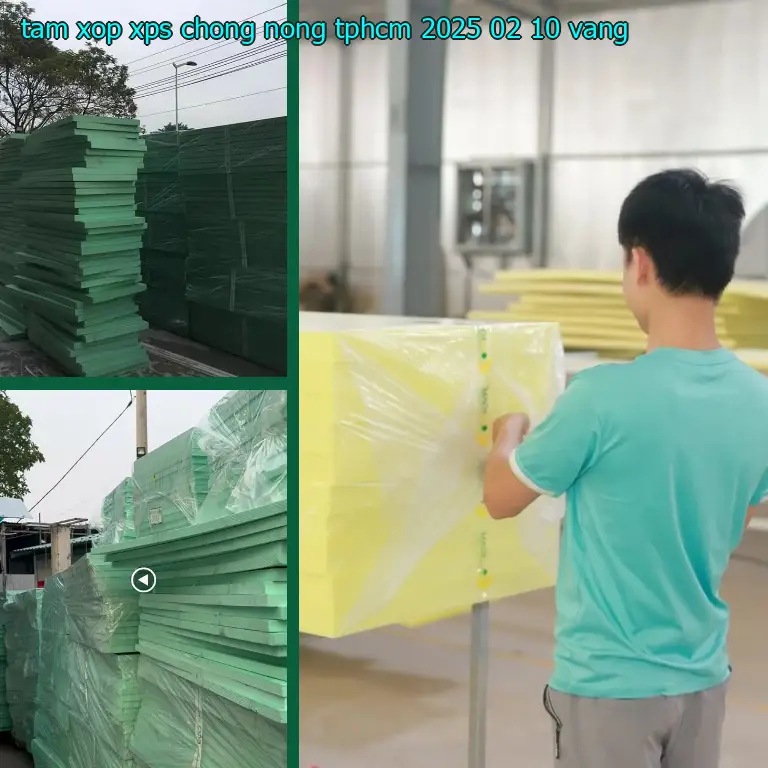 Màu sắc tấm xốp XPS chống nóng TpHCM 2025-02-10: Vàng