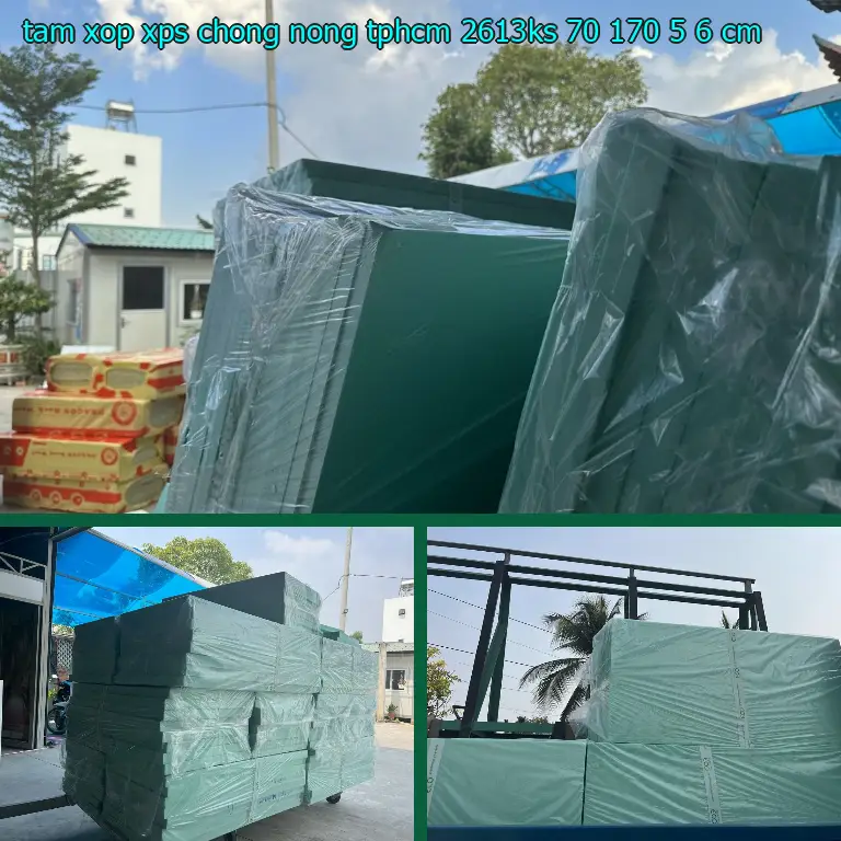 Kích thước tấm xốp XPS chống nóng TpHCM 2613KS: 70*170*5.6 cm