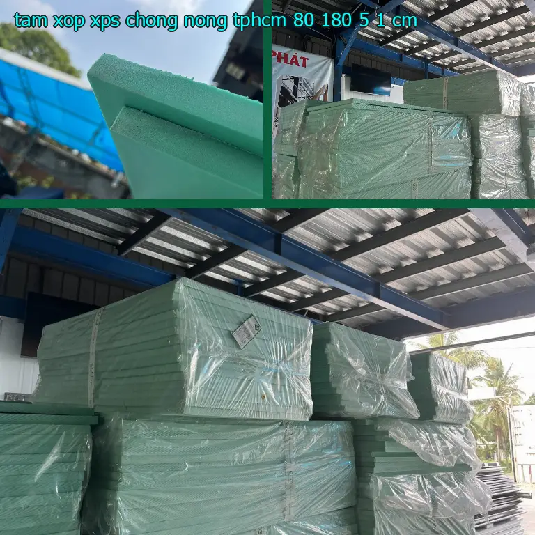 Tấm xốp XPS chống nóng TpHCM 80*180*5.1 cm