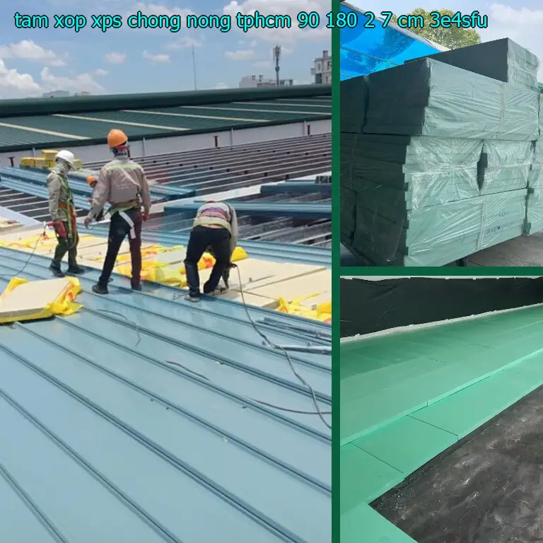 Model tấm xốp XPS chống nóng TpHCM 90*180*2.7 cm: 3E4SFU Model tấm xốp XPS chống nóng TpHCM 90*180*2.7 cm: 3E4SFU