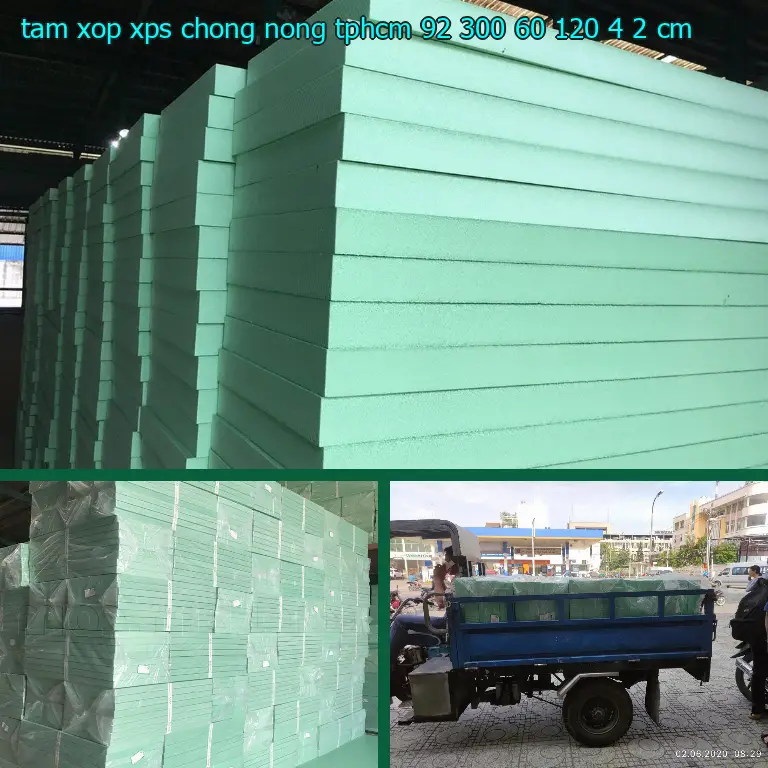 Kích thước tấm xốp XPS chống nóng TpHCM 92.300₫: 60*120*4.2 cm Kích thước tấm xốp XPS chống nóng TpHCM 92.300₫: 60*120*4.2 cm