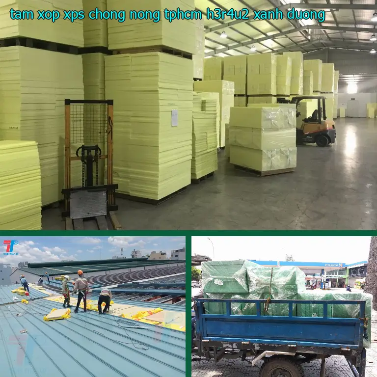 Màu sắc tấm xốp XPS chống nóng TpHCM H3R4U2: Xanh dương