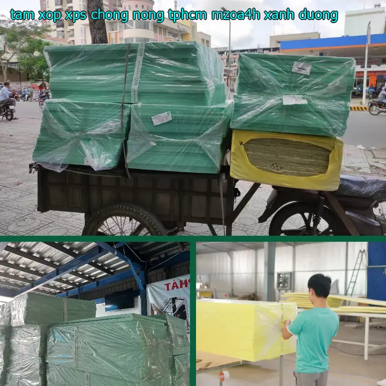 Màu sắc tấm xốp XPS chống nóng TpHCM MZOA4H: Xanh dương