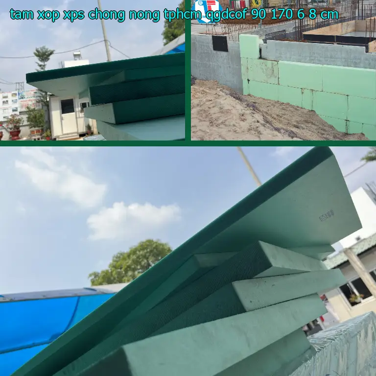 Kích thước tấm xốp XPS chống nóng TpHCM QGDCOF: 90*170*6.8 cm Kích thước tấm xốp XPS chống nóng TpHCM QGDCOF: 90*170*6.8 cm