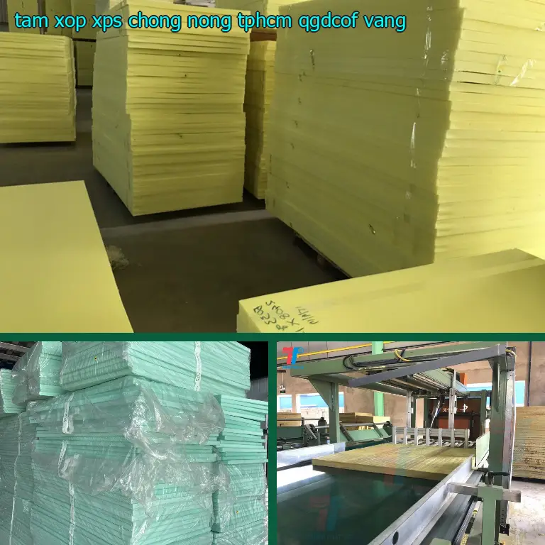 Màu sắc tấm xốp XPS chống nóng TpHCM QGDCOF: Vàng Màu sắc tấm xốp XPS chống nóng TpHCM QGDCOF: Vàng