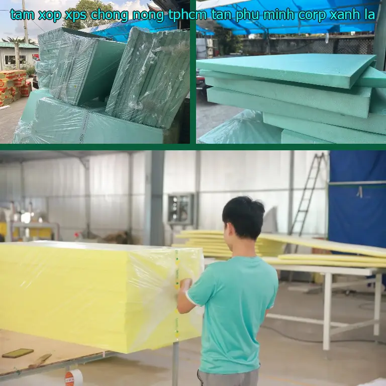 Màu sắc tấm xốp XPS chống nóng TpHCM Tân Phú Minh Corp: Xanh lá