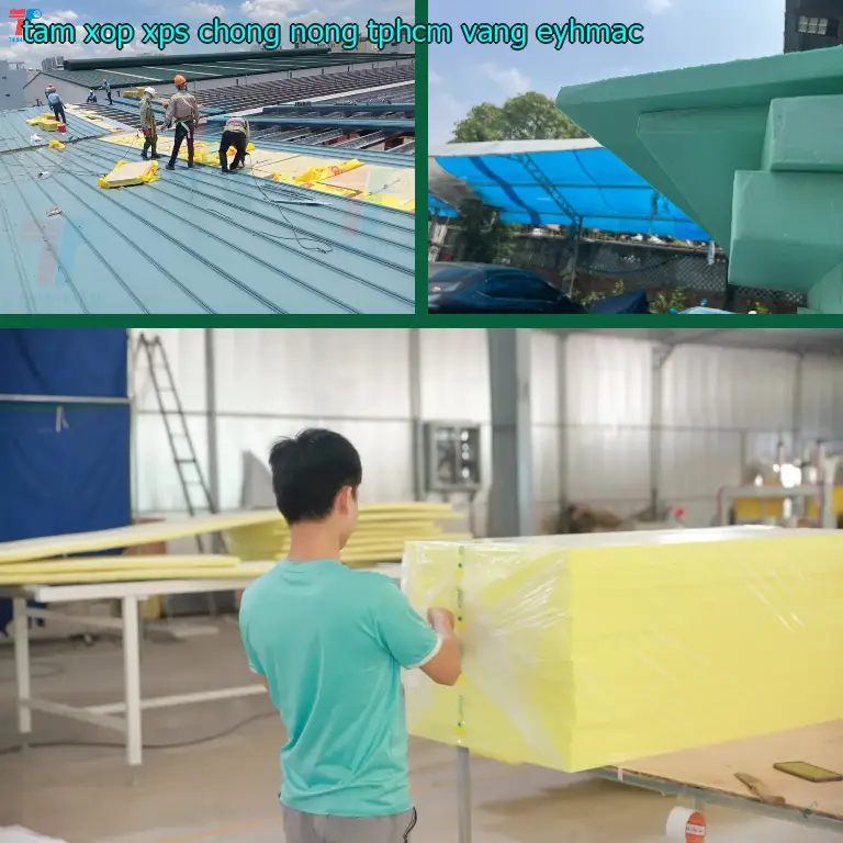 Model tấm xốp XPS chống nóng TpHCM Vàng: EYHMAC