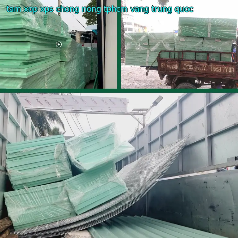 Xuất xứ tấm xốp XPS chống nóng TpHCM Vàng: Trung Quốc