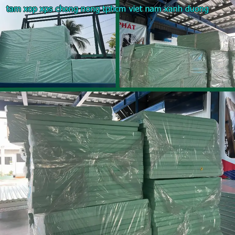 Màu sắc tấm xốp XPS chống nóng TpHCM Viet Nam: Xanh dương
