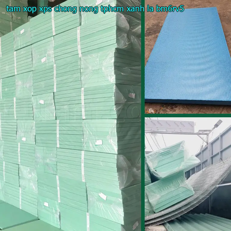 Model tấm xốp XPS chống nóng TpHCM Xanh lá: BM6RV5