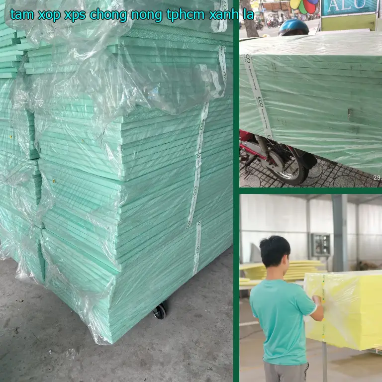 Tấm xốp XPS chống nóng TpHCM Xanh lá