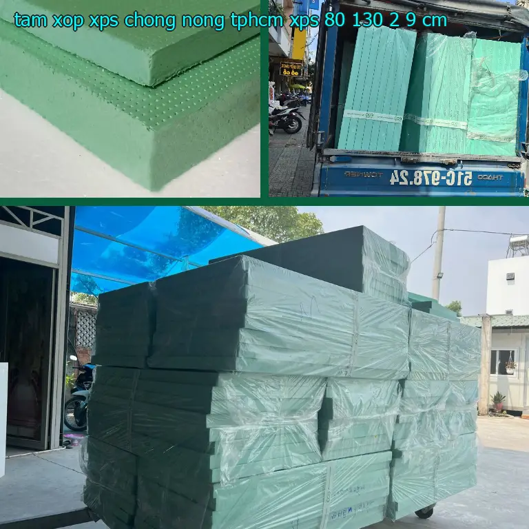 Kích thước tấm xốp XPS chống nóng TpHCM XPS: 80*130*2.9 cm