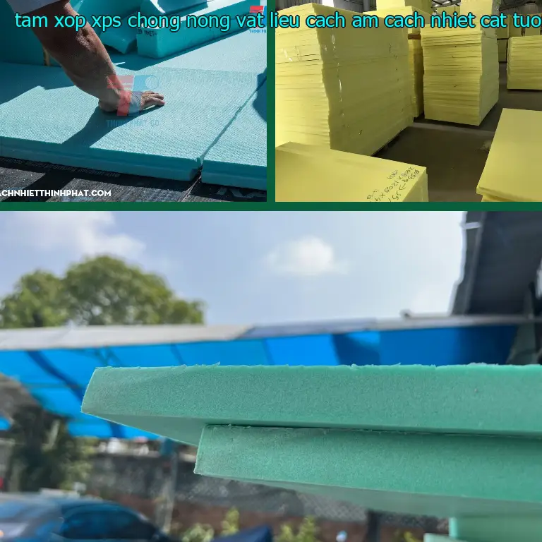 Kích thước tấm xốp XPS chống nóng Vật liệu cách âm cách nhiệt Cát Tường: 80*180*5.5 cm Kích thước tấm xốp XPS chống nóng Vật liệu cách âm cách nhiệt Cát Tường: 80*180*5.5 cm