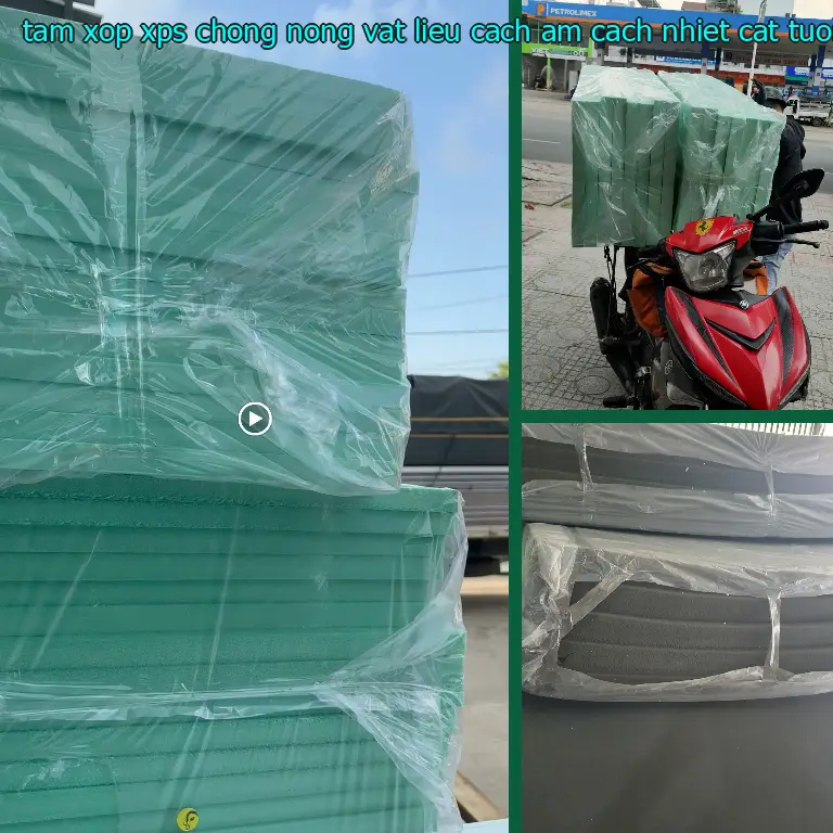 Tấm xốp XPS chống nóng Vật liệu cách âm cách nhiệt Cát Tường