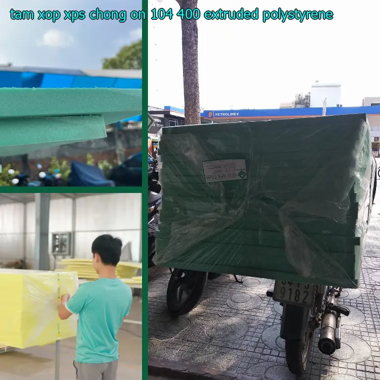 Chất liệu tấm xốp XPS chống ồn 104.400₫: Extruded Polystyrene