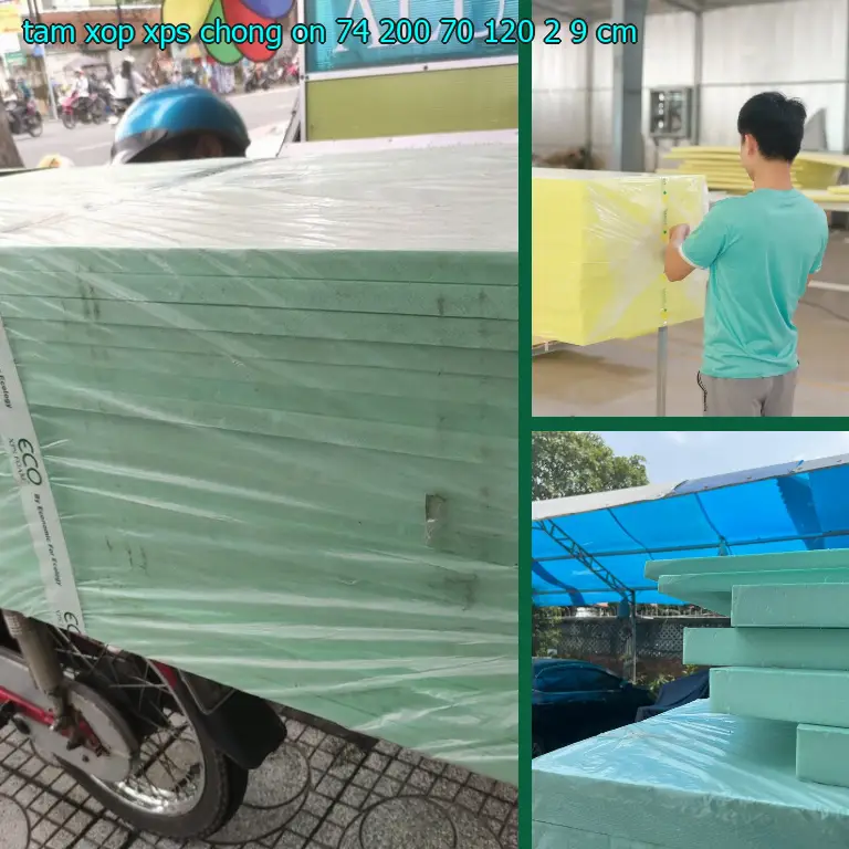 Kích thước tấm xốp XPS chống ồn 74.200₫: 70*120*2.9 cm Kích thước tấm xốp XPS chống ồn 74.200₫: 70*120*2.9 cm