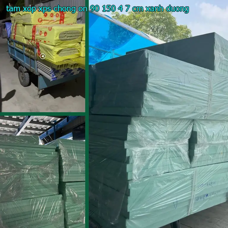 Màu sắc tấm xốp XPS chống ồn 90*150*4.7 cm: Xanh dương