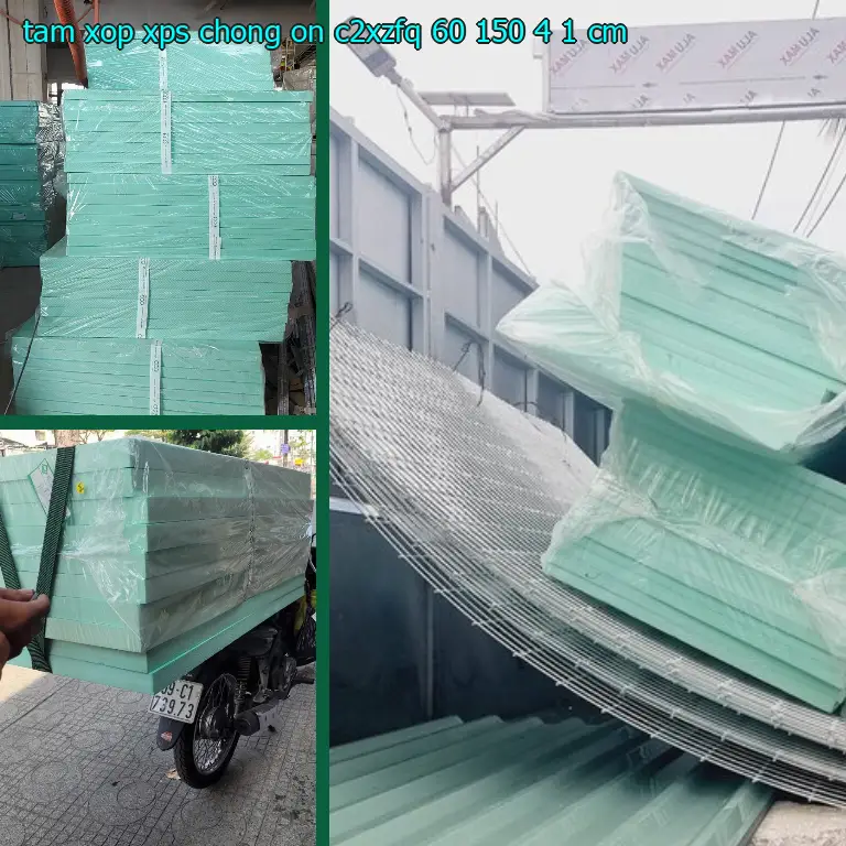 Kích thước tấm xốp XPS chống ồn C2XZFQ: 60*150*4.1 cm Kích thước tấm xốp XPS chống ồn C2XZFQ: 60*150*4.1 cm