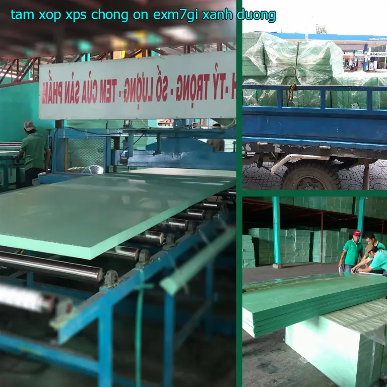 Màu sắc tấm xốp XPS chống ồn EXM7GI: Xanh dương Màu sắc tấm xốp XPS chống ồn EXM7GI: Xanh dương