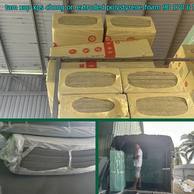 Kích thước tấm xốp XPS chống ồn Extruded Polystyrene Foam: 90*170*6.5 cm