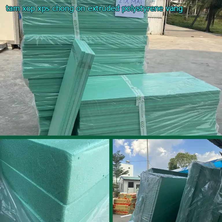 Màu sắc tấm xốp XPS chống ồn Extruded Polystyrene: Vàng Màu sắc tấm xốp XPS chống ồn Extruded Polystyrene: Vàng